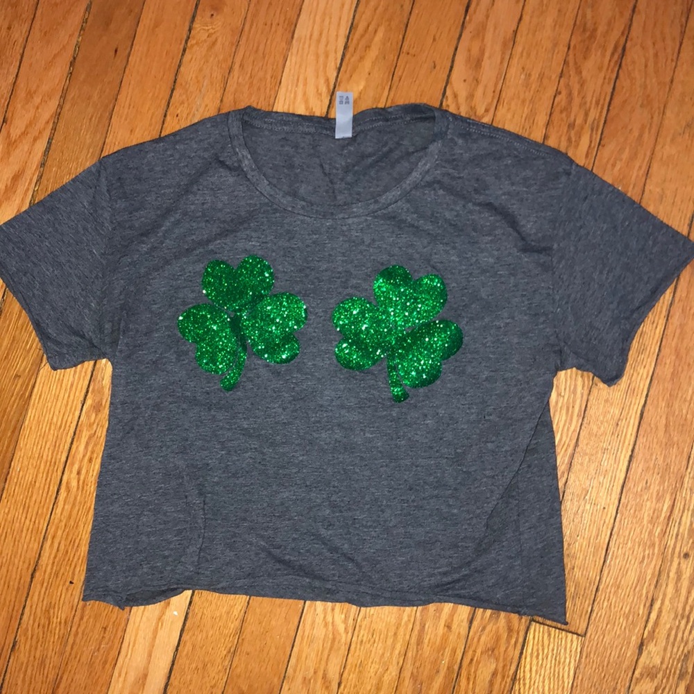 Shamrock Crop Top T-Shirt